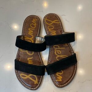 Sam Edelman Gala Black Suede Women's Sandals 8